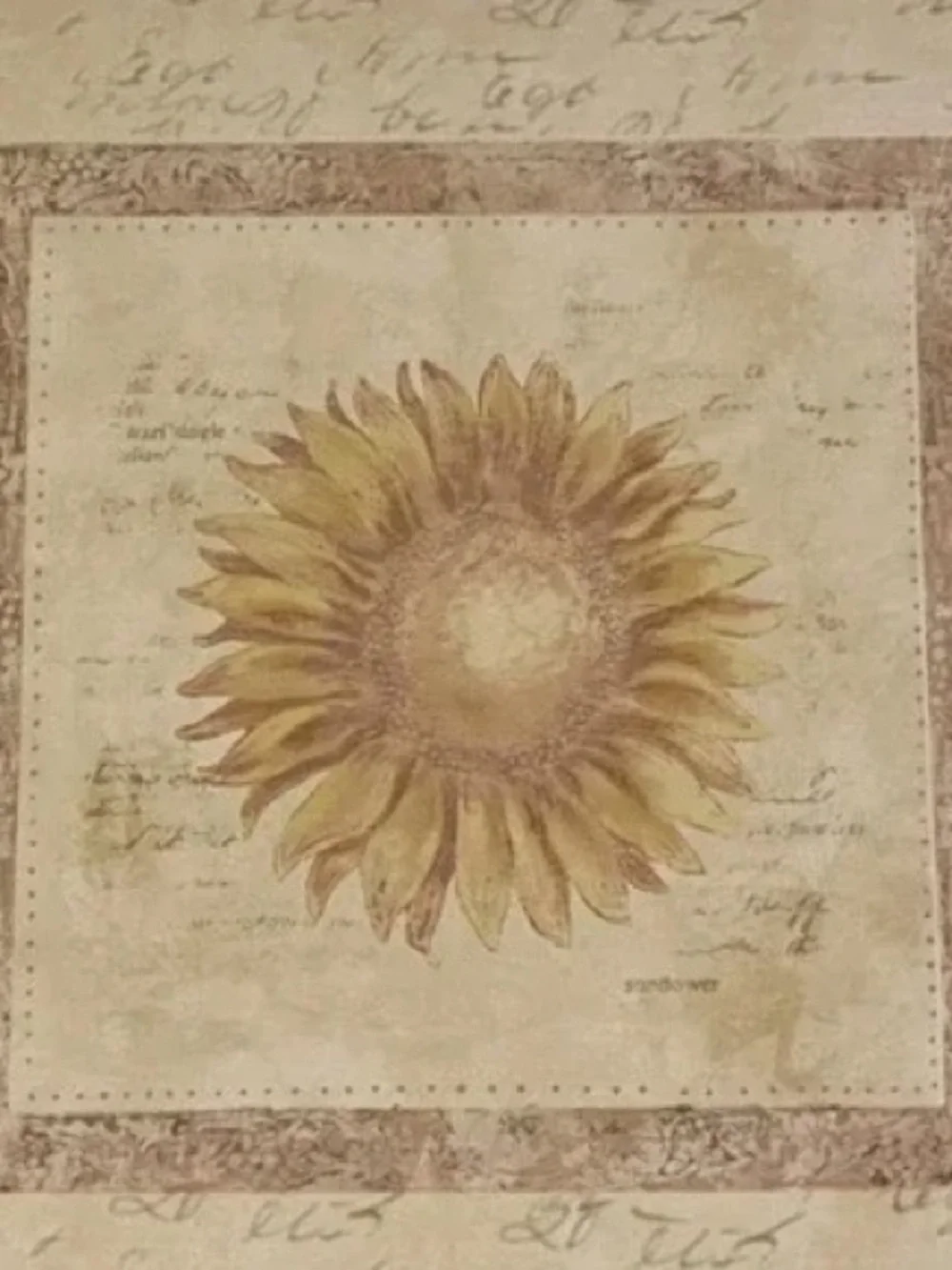 Sunflower Wall Art Print - Yellow Rustic Home Wall Decor
